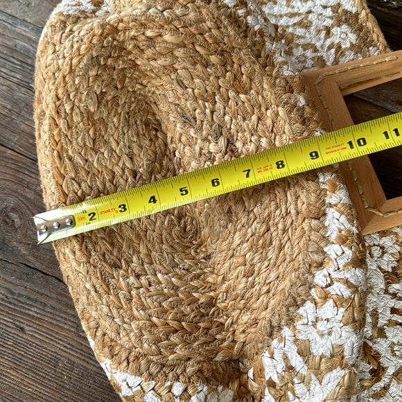 Anthropologie Antik Kraft Pallavi jute tote EUC - Picture 10 of 10